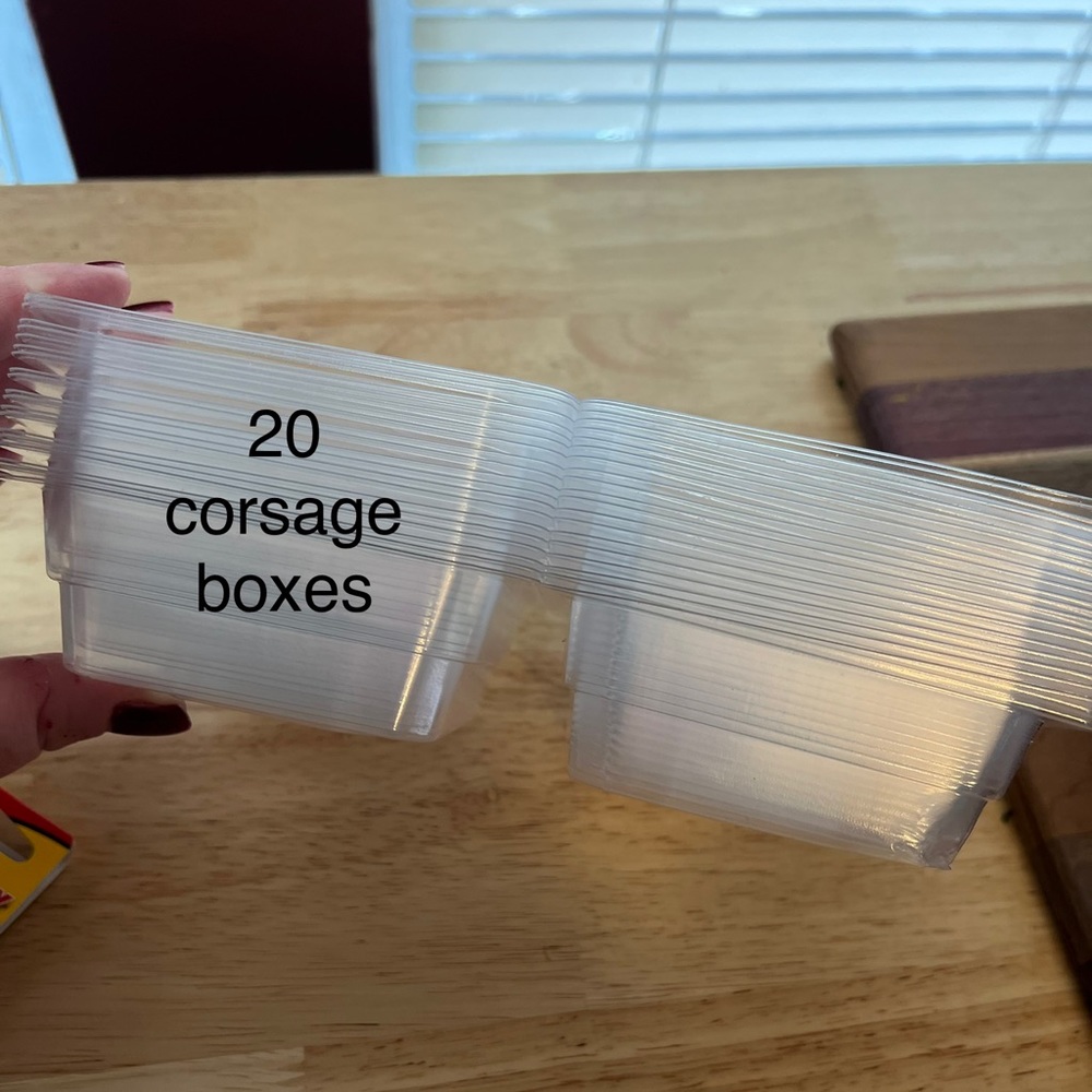 Corsage boxes 20 count